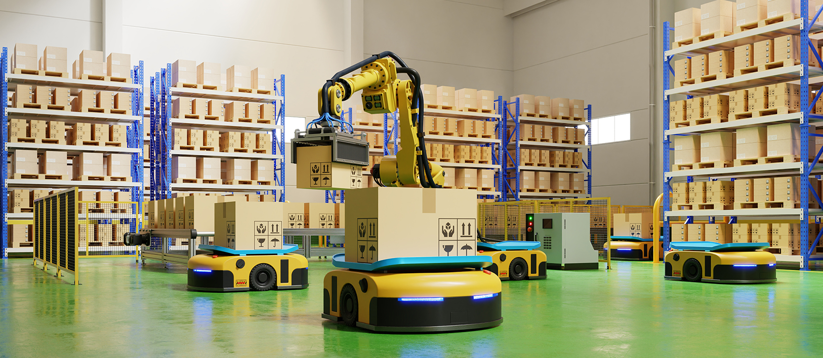 AGVs und Robotik AGV